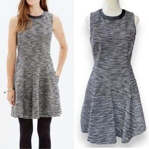 Madewell The Anywhere Black and White Tweed Mini Dress Size 2